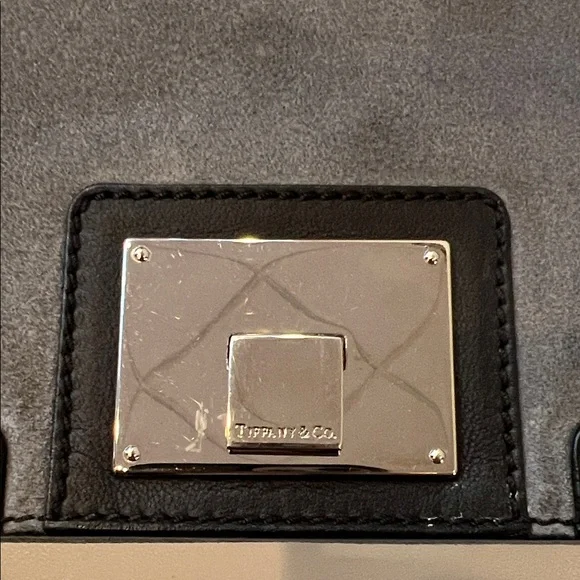 Tiffany & Co. - Vintage Gray Suede Bag - Made in Italy - Picture 6 of 17